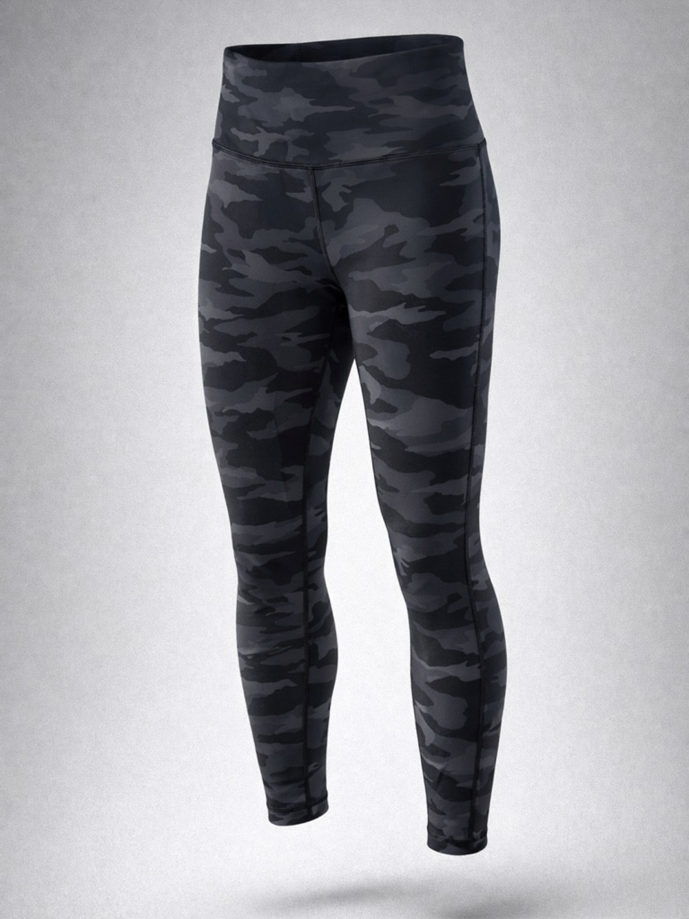 🍁Athleta Elation Camo 7/8 Tight Leggings Black Grey High Rise Yoga Pants Small